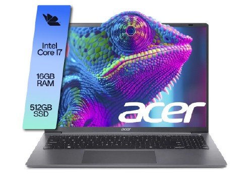 Notebook ACER Aspire Lite Intel Core i7 32GB 512GB SSD 15,6 FULLHD