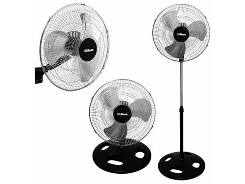 Ventilador Liliana 3 en 1 De pie / Turbo / Pared 18" 3 Aspas Metálicas
