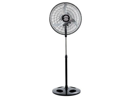 Ventilador de Pie Negro 20" 3 Aspas Metálica Liliana
