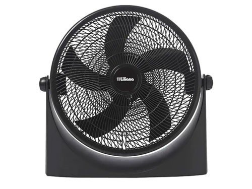 Ventilador Turbo Liliana Piso/Pared 20" 5 Aspas 90w Negro VVTF20P