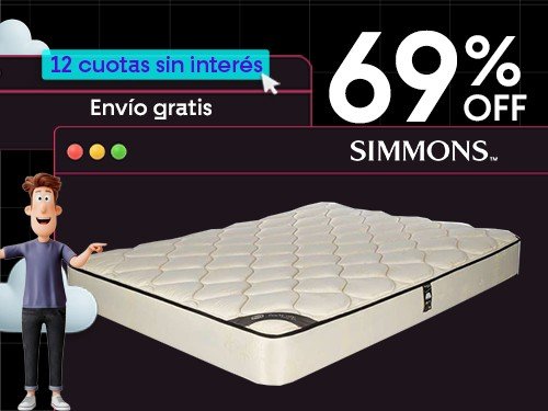 Colchón Simmons Hotel Bilt King Size 200x200