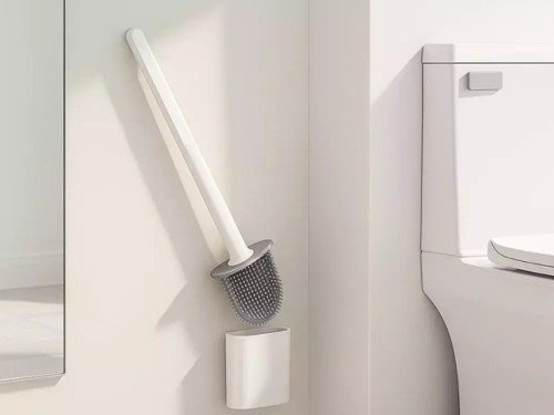 Cepillo para Baño de Silicona – con Soporte de Pared