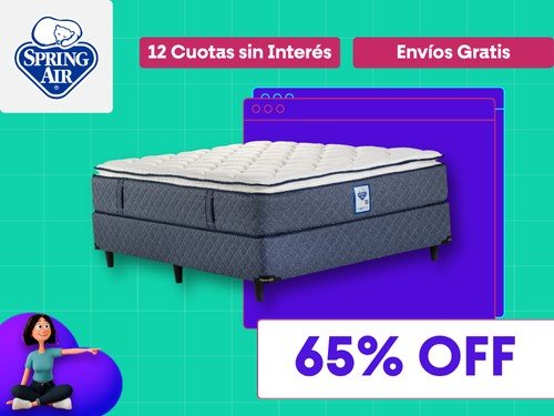 Colchón y Sommier Spring Air Four Seasons Firm 2 Plazas 190x140