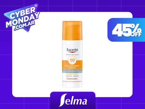 Protector Solar Eucerin Tono Claro Oil Control FPS50+ 50ml