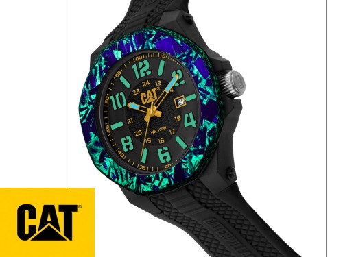 Reloj Caterpillar Sumergible 3HD Luminiscente malla de silicona hombre
