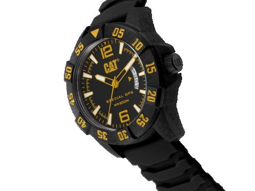 Reloj Caterpillar Sumergible 3HDcaja de carbono con calendario hombre