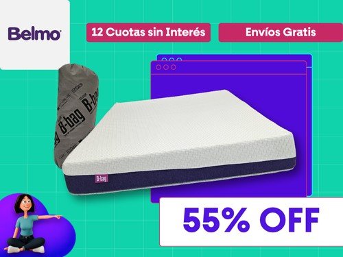 Colchón Belmo B-Bag en bolsa 2 Plazas 190x140