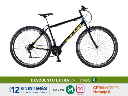 Bicicleta Futura Mtb R29 Techno 21V Color Negro