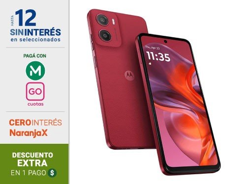 Celular Motorola Moto G05 4+64GB XT-2523-2 Plum Red
