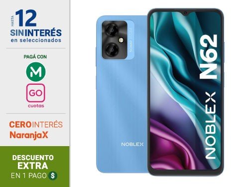 Celular Noblex N62 6.5" 4 + 64Gb Azul