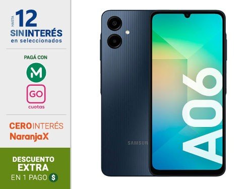 Celular Samsung Galaxy A06 Sm-A065M 128Gb Negro