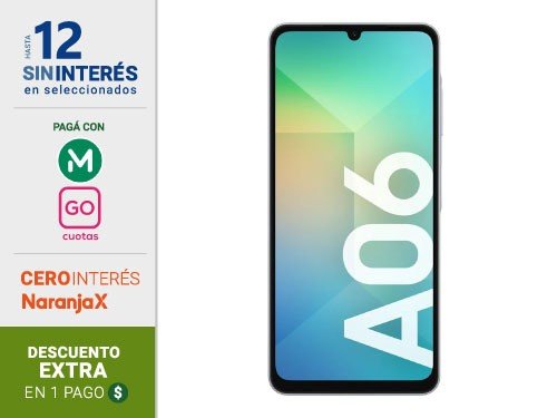 Celular Samsung Galaxy A06 Sm-A065M 64Gb Azul