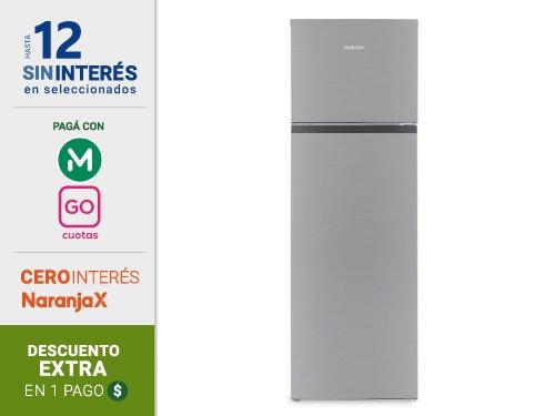Heladera Con Freezer Philco PHCT260X 260 Lts Gris