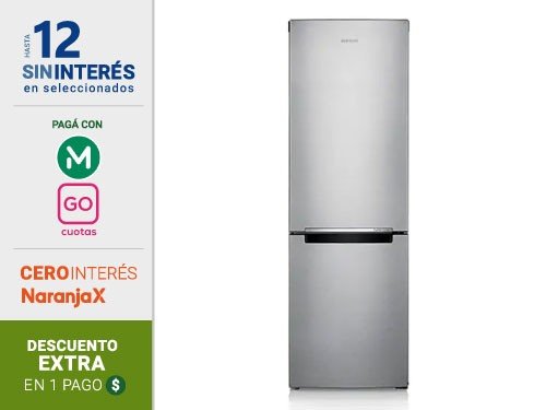 Heladera No Frost Samsung RB31 328 Lts Inverter Gris