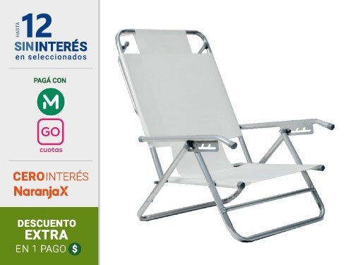 Reposera Playera Descansar Art. 50028 Caño 7/8"