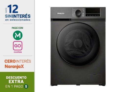 Lavarropas Automatico Philco PHLFA11C3AGN 11Kg Inverter Gris