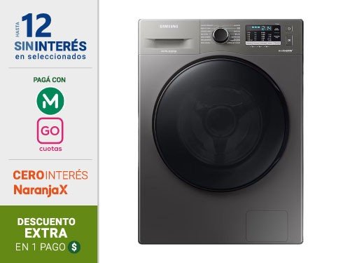 Lavarropas Samsung Ww95Aa 9.5Kg Gris Inverter
