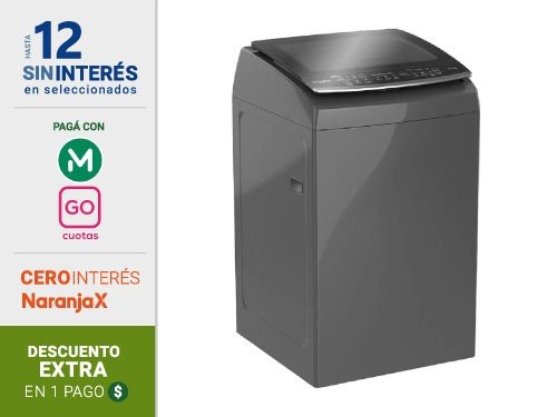 Lavarropas Automatico Whirlpool C/Superior 11Kg Ww11Bt Gris