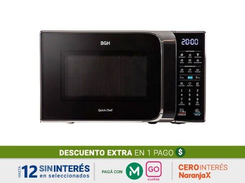Microondas Bgh B120DN20I 20L Digital