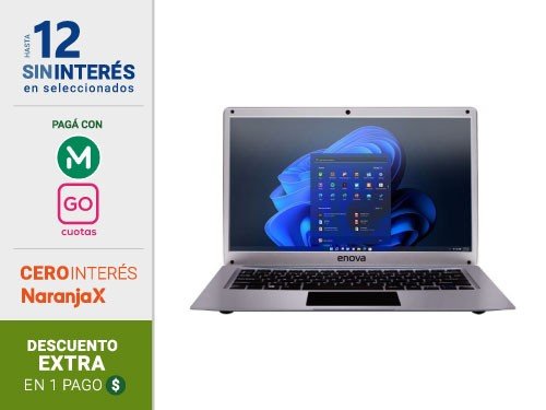 Notebook Enova 14" C141PP-A3S1-W11H 4Gb + 128Ssd Celeron N4020