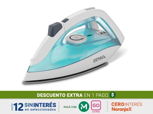 Plancha Seca Atma PAS1217E C/Rociador 