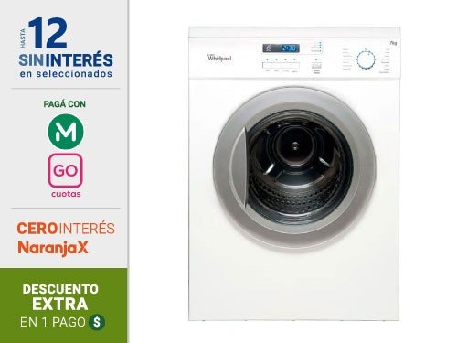 Secarropas Por Calor Whirlpool WSR07SC 7Kg