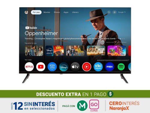 Smart Tv 4k Panoramic 50" PAN-50ST005-2 QLED Google Tv