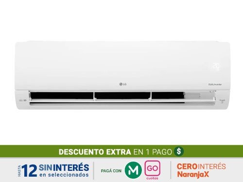 Aire Acondicionado Split Lg Inverter S4Nw24K231E Wi-Fi 6.4Kw. Blanco