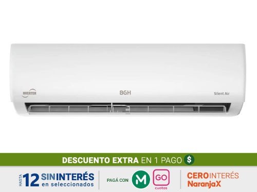 Aire Acondicionado Split Inverter Bgh BSI52WCLW Frio/Calor 5250 Watts