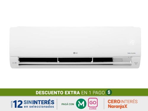 Aire Acondicionado Split Lg Inverter S4-W18KL31A Wi-Fi 5.2Kw. Blanco