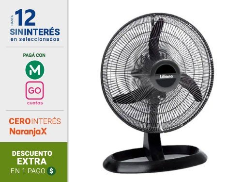 Ventilador Mesa Liliana 18" Orbital+ Repelervotr18 