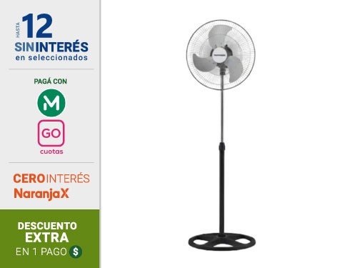 Ventilador De Pie Panoramic 18" PAN-FH1211 90W