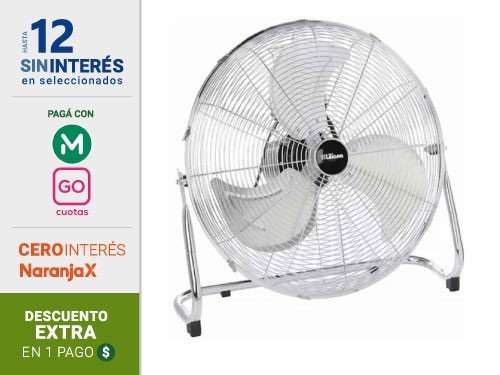Ventilador Turbo 18" Liliana Cromado Vtfm18