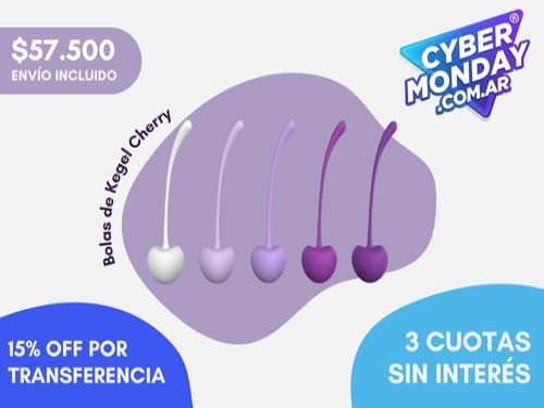 Bolitas de Kegel para Suelo Pélvico Diferentes Pesos Progresivo Cherry