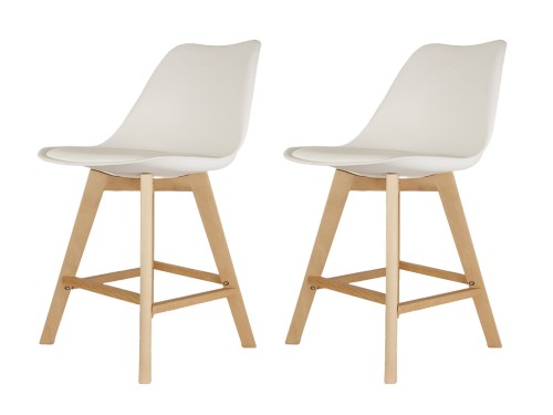 Banqueta Tulip Blancas x2