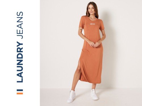 VESTIDO LAUNDRY MANGA CORTA ALGODÓN JOVIS BRAND