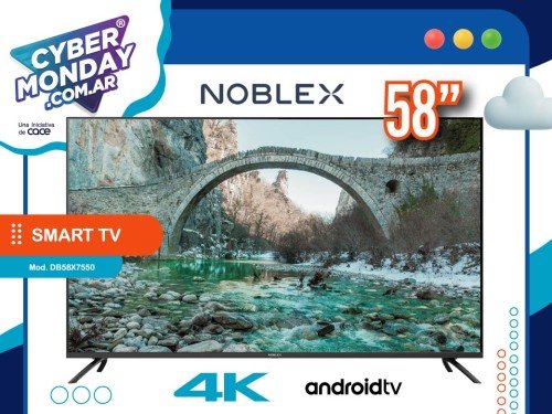 Smart Tv Led 58", 4K, Android, USB, HDMI, Mod. DB58X7550, Noblex