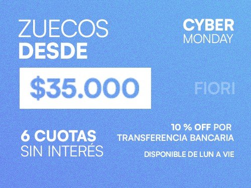 Zuecos Astid con taco bajo