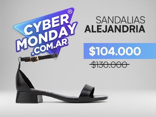 Sandalias Alejandria con taco bajo