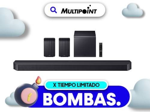 Barra de sonido Samsung Q990F Serie Q 11.1.4 con Subwoofer 2025
