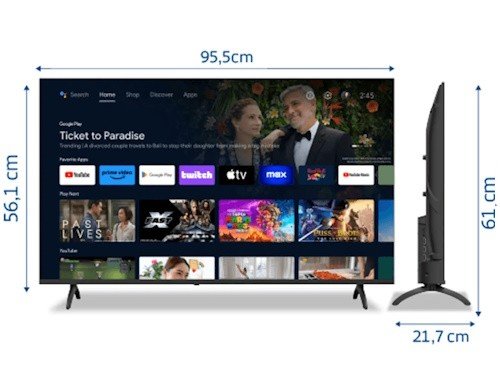 SMART TV 43" TELEFUNKEN FHD ANDROID TV TK4325FS5A