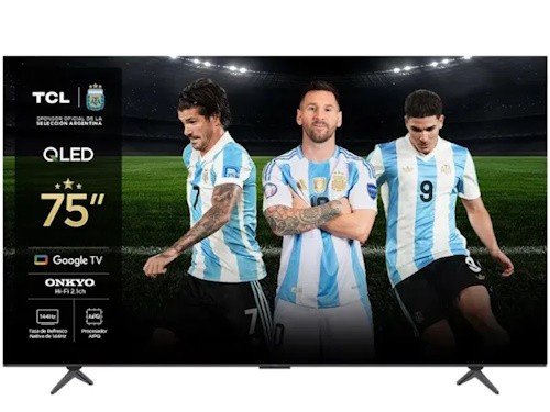 SMART TV TCL 75" QLED UHD GOOGLE TV L75P8K-F