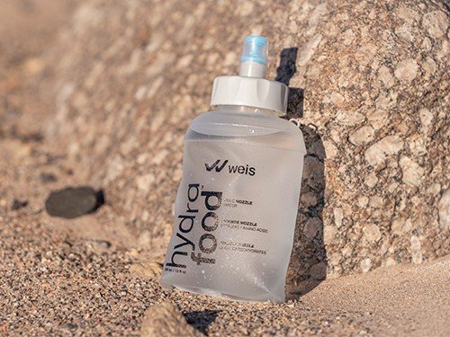 Botella flexible con 3 válvulas y tapas HYDRAFOOD 350 ML