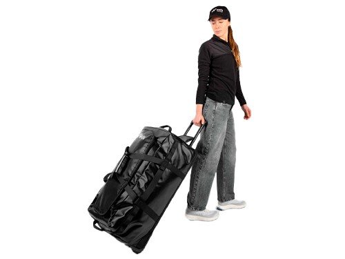 Bolso valija de viaje impermeable Weis Trolley 110 litros negro