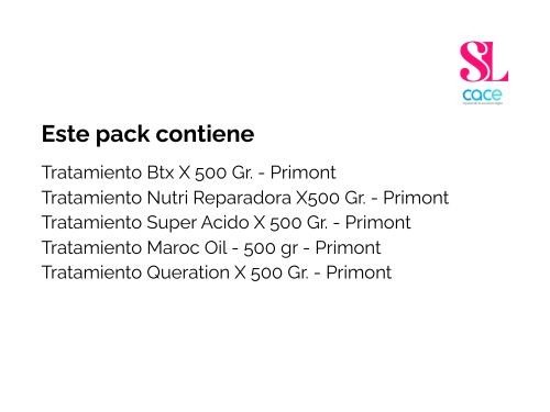 Máscaras capilares Primont x5 – Nutrición, suavidad y reparación total