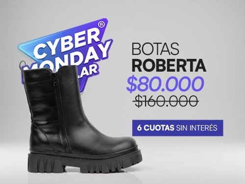 Botas Dorina caña media con plataforma y cierre lateral