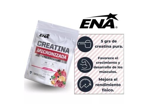 ENA Creatina Micronizada Fruit Punch 300 g Energía Muscular
