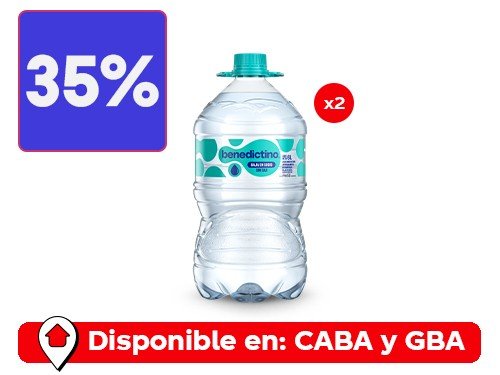 Benedictino Bidon Sin Gas 6 Lt