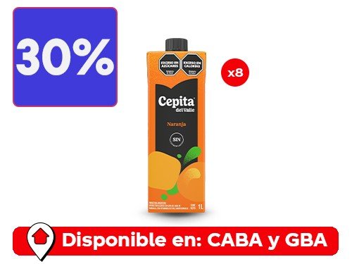Cepita Del Valle Naranja 1 Lt