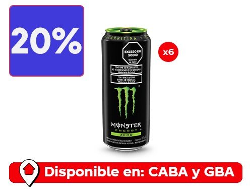 Energizante Monster Energy Green Zero 473 Ml